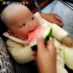 婴儿吃瓜视频吓人